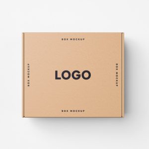 Flat cardboard box